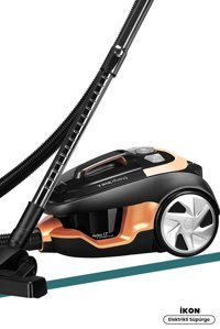 Goldmaster GM-7582 800 W Hepa Filtreli 2.5 lt Kapasiteli Toz Torbasız Süpürge Altın Siyah