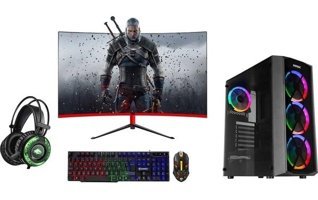 Canar EVEREST Harici Radeon RX 550 Intel Core i5 3470 16 GB Ram 1 TB HDD + 240 GB SSD Tower FreeDos 23.6 inç Monitörlü Masaüstü Bilgisayar