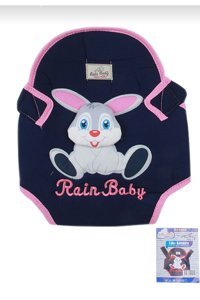 Rain Baby Tavşanlı 12 kg Kapasiteli Oturaklı Yenidoğan Kanguru Mavi