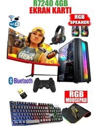Dmc N11X Harici Radeon R7 240 Intel Core i5 3470 16 GB Ram 1 TB HDD + 256 GB SSD Tower FreeDos 23.8 inç Monitörlü Masaüstü Bilgisayar