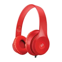 Polosmart FS26 3.5 mm Mikrofonlu Kablolu Kulak Üstü Kulaklık Kırmızı