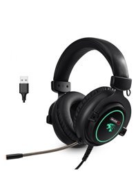 Midex GMR-X40V USB Type C Gürültü Önleyici Mikrofonlu Kablolu Oyuncu Kulak Üstü Kulaklık Siyah