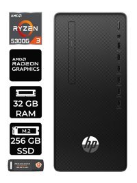HP 295 G9 6D391EA Dahili Radeon Vega 6 AMD Ryzen 3 5300G 32 GB Ram 256 GB SSD Tower Windows 11 Pro Masaüstü Bilgisayar + PER4 BELLEK