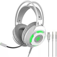 Yusoft AX120 3.5 mm Kablolu Oyuncu Kulak Üstü Kulaklık Beyaz