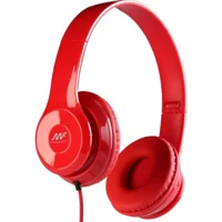 MF Product Acoustic 0135 3.5 mm Mikrofonlu Kablolu Kulak Üstü Kulaklık Kırmızı