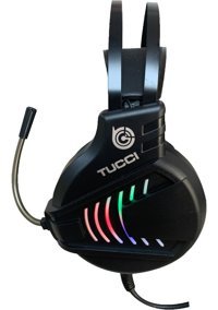 Tuccı H104 3.5 mm Gürültü Önleyici Kablolu Oyuncu Kulak Üstü Kulaklık Siyah