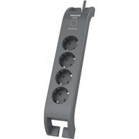 Philips Spn-3140A/62 4'lü Soket 2 metre Kablolu Çiftli 900 J Akım Korumalı Priz