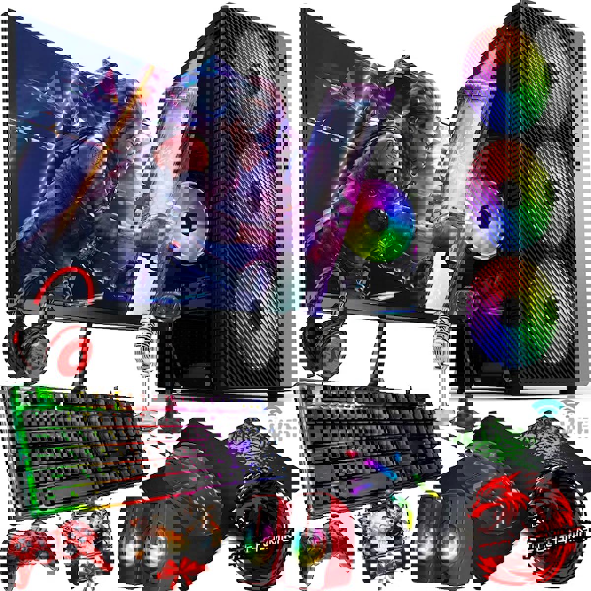 J-Tech GX218 Harici Radeon R7 240 Intel Core i5 2400 16 GB Ram 512 GB SSD Tower FreeDos 22 inç Monitörlü Masaüstü Bilgisayar