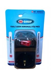 Marka Ozkokhrd-75179 Tekli Soket Kablosuz Tekli Akım Korumalı Priz