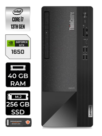 Lenovo NEO 50T 12JD0008TR Harici GeForce GTX 1650 Intel Core i7 13700 40 GB Ram 256 GB SSD Tower Windows 11 Pro Masaüstü Bilgisayar + PER4 BELLEK