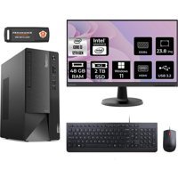 Lenovo Thinkcentre Neo 50T 11SC001ATXMNT394 Harici GeForce RTX 3060 Ti Intel Core i3 12100 48 GB Ram 2 TB SSD Tower Windows 11 Home 23.8 inç Monitörlü Masaüstü Bilgisayar + PER4 BELLEK