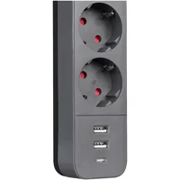 S-Link Spg03U 3'lü Soket 1.5 metre 2'li USB Kablolu Tekli 750 J Akım Korumalı Priz