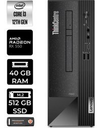 Lenovo Thinkcentre Neo 50S 11SX002VTXP387 Harici Radeon RX 550 Intel Core i3 12100 40 GB Ram 512 GB SSD Tower Windows 11 Home Masaüstü Bilgisayar + PER4 BELLEK