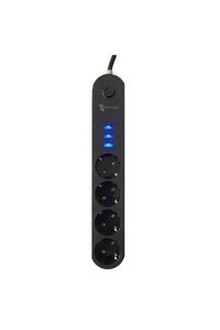 Myglobal P9649S729 4'lü Soket 2 metre 3'lü USB Kablolu Çiftli Akım Korumalı Priz