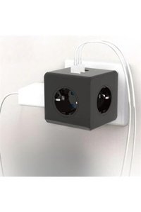 Blacksmart Nn78Yt2365 3'lü Soket 3'lü USB Kablolu Çiftli Akım Korumalı Priz