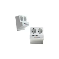Powermaster 16892 2'li Soket 1.5 metre 2'li USB Kablolu Çiftli 250 J Akım Korumalı Priz