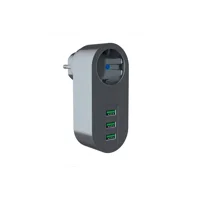 Hiqonic 3'lü Soket 3'lü USB Kablosuz Tekli Akım Korumalı Priz