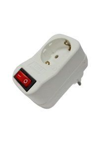 Fullyedek Priz 9767566 Tekli Soket Kablosuz Tekli Akım Korumalı Priz
