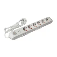 Fulltech Termal 8'li Soket 2 metre 3'lü USB Kablolu Çiftli Akım Korumalı Priz