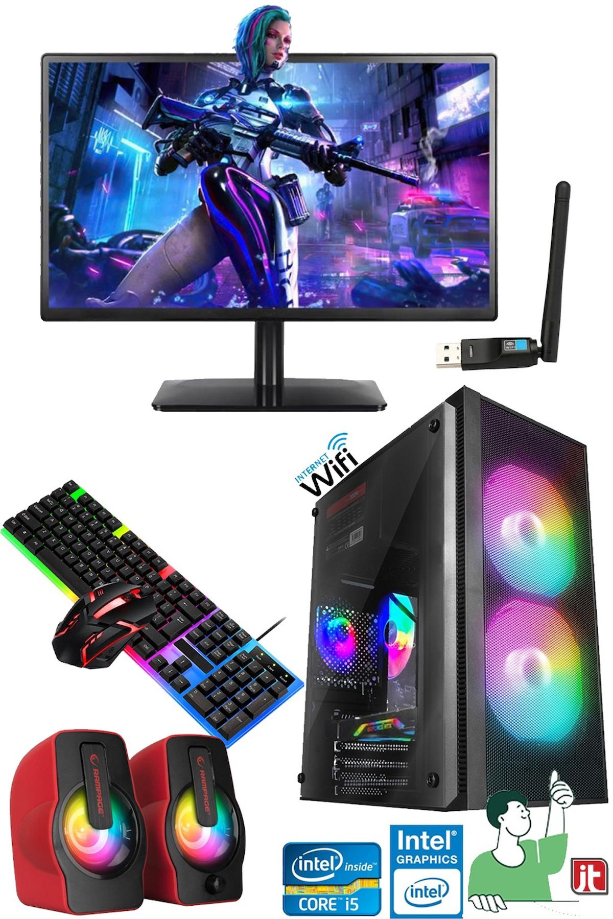 J-Tech R278 Harici GeForce RTX 3060 Ti Intel Core i5 6400 16 GB Ram DDR4 256 GB SSD Tower FreeDos 19 inç Monitörlü Masaüstü Bilgisayar