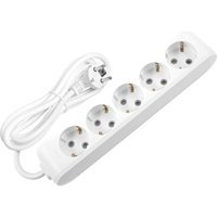 Viko 3500 W Kalın Topraklı 5'li 8 m Uzatma Kablolu Priz Beyaz