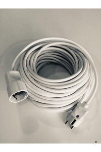 Anzeygrup 1'li500 W Kalın Topraklı 1'li 20 m Uzatma Kablolu Priz Beyaz
