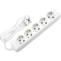 Viko 3500 W Kalın Topraklı 5'li 6 m Uzatma Kablolu Priz Beyaz