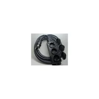 Bemis IP54 220 W Kalın Topraklı 3'lü 3 m Uzatma Kablolu Priz Siyah