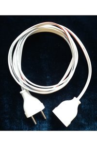Elektrikçim İnce 1'li 5 m Uzatma Kablolu Priz Beyaz
