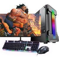 Rogame RKT980234 Harici Radeon RX 550 Intel Core i5 2400G 8 GB Ram 120 GB + 1 TB SSD Tower FreeDos 24 inç Monitörlü Masaüstü Bilgisayar