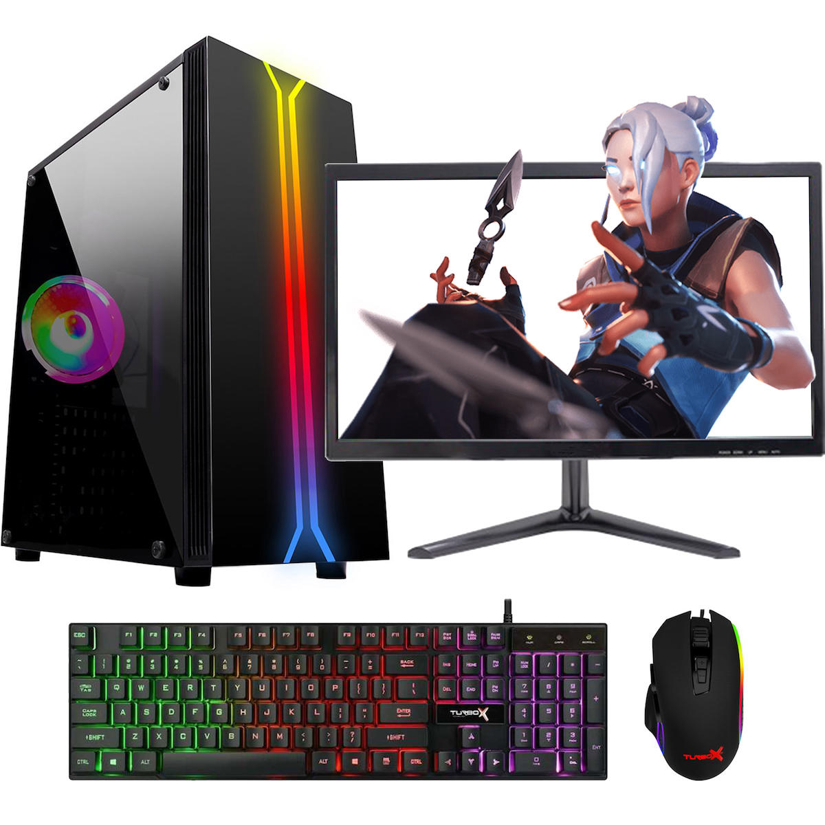 Oleas GM11 Harici GeForce GT 740 Intel Core i5 4590 16 GB Ram 256 GB SSD Tower FreeDos 21.5 inç Monitörlü Masaüstü Bilgisayar