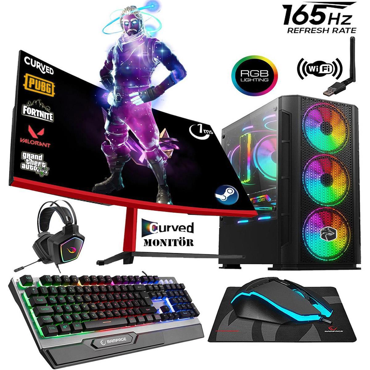 Zeiron SP53 Harici GeForce GTX 1650 Intel Core i5 10400F 16 GB Ram DDR4 500 GB HDD + 1 TB SSD Tower FreeDos Masaüstü Bilgisayar
