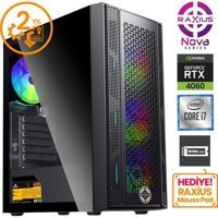 Raxius Nova G1 İ74060-17F04F Harici GeForce RTX 4060 Intel Core i7 11700F 16 GB Ram 1 TB SSD Tower FreeDos Masaüstü Bilgisayar