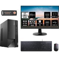 Lenovo Thinkcentre Neo 50T 11SE00MJTXMNT1351 Harici Radeon RX 550 Intel Core i5 12400 8 GB Ram 256 GB SSD Tower Windows 11 Home 21.5 inç Monitörlü Masaüstü Bilgisayar + PER4 BELLEK