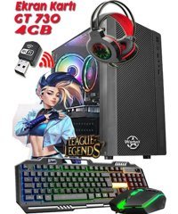 Warbox LOL MAX Harici GeForce GT 730 Intel Core i5 2400 8 GB Ram 250 GB HDD + 128 GB SSD Tower FreeDos Masaüstü Bilgisayar