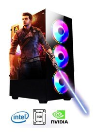 Ramtech FF532 Harici GeForce RTX 3050 Intel Core i3 10100F 16 GB Ram 240 GB SSD Tower FreeDos Masaüstü Bilgisayar