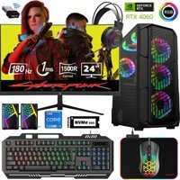 Xaser XSR511 Harici GeForce RTX 4060 Intel Core i5 12400F 16 GB Ram 1 TB SSD Tower FreeDos 24 inç Monitörlü Masaüstü Bilgisayar