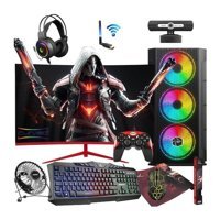 Zeiron AFX35 Harici Radeon RX 550 AMD Ryzen 5 3600 16 GB Ram 256 GB + 1 TB SSD Tower FreeDos 23.8 inç Monitörlü Masaüstü Bilgisayar