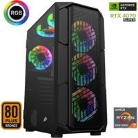 Xaser XSR637 Harici GeForce RTX 4070 Super AMD Ryzen 7 5700X 16 GB Ram 512 GB SSD Tower FreeDos Masaüstü Bilgisayar