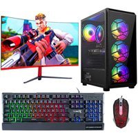 Turbox TX5155 Harici GeForce RTX 3060 Ti Intel Core i5 9400F 16 GB Ram 512 GB SSD Tower FreeDos 23.6 inç Monitörlü Masaüstü Bilgisayar