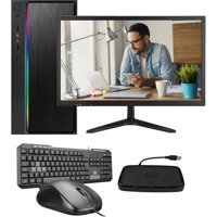Ramtech WORKForce WF347 Harici GeForce RTX 3060 Ti Intel Core i3 4130 16 GB Ram 500 GB HDD + 128 GB SSD Tower FreeDos 21.5 inç Monitörlü Masaüstü Bilgisayar