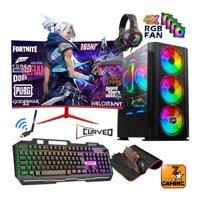 Zeiron ICARİS X3 Harici GeForce RTX 3060 AMD Ryzen 5 3600 16 GB Ram 256 GB + 1 TB SSD Tower FreeDos 23.8 inç Monitörlü Masaüstü Bilgisayar