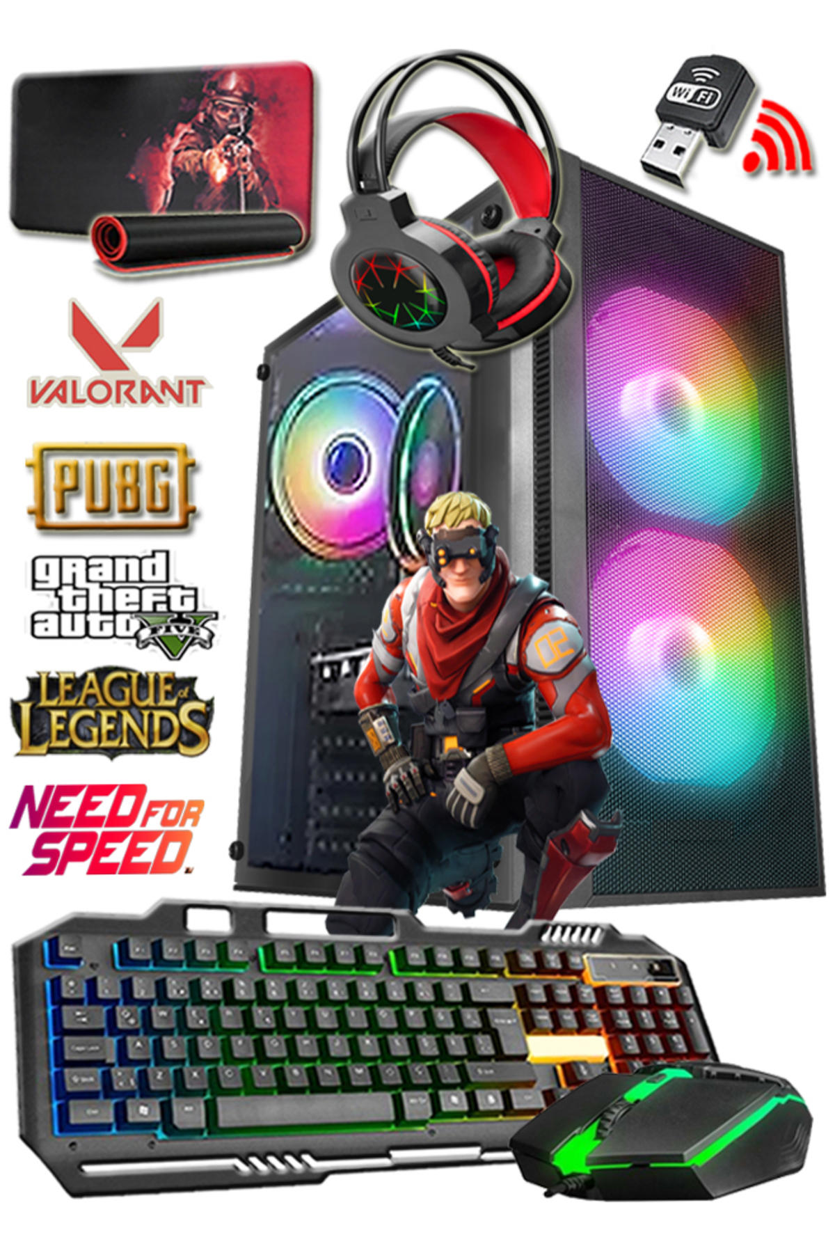 Power Boost Power MAX Harici GeForce GT 730 Intel Core i5 3470 16 GB Ram 250 GB HDD + 256 GB SSD Tower FreeDos Masaüstü Bilgisayar
