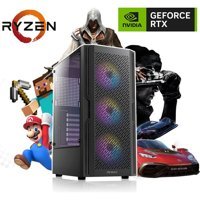 Vizyon Bilgisayar VİZY10 DG4060R Harici GeForce RTX 4060 AMD Ryzen 5 5500 16 GB Ram DDR4 512 GB SSD Tower FreeDos Masaüstü Bilgisayar
