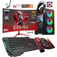 Noder GM15 Harici Radeon RX 550 AMD Ryzen 5 3600 32 GB Ram 512 GB SSD Tower FreeDos 23.8 inç Monitörlü Masaüstü Bilgisayar