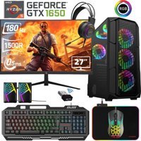 Xaser XSR473 Harici GeForce GTX 1650 AMD Ryzen 5 5600 16 GB Ram 512 GB SSD Tower FreeDos 27 inç Monitörlü Masaüstü Bilgisayar