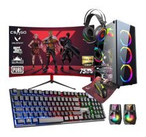 Zeiron FX44 Harici Radeon RX 550 Intel Core i5 3470 16 GB Ram 240 GB SSD Tower FreeDos 27 inç Monitörlü Masaüstü Bilgisayar