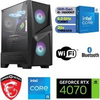 MSI İ514600KF-4070 Harici GeForce RTX 4070 Intel Core i5 14600KF 32 GB Ram DDR5 1 TB SSD Tower FreeDos Masaüstü Bilgisayar