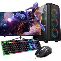 Rogame RKT660095 Harici GeForce GTX 1050 Ti Intel Core i3 10100F 8 GB Ram 120 GB + 1 TB SSD Tower FreeDos 24 inç Monitörlü Masaüstü Bilgisayar