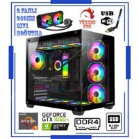 Zeiron Augustus X7 Harici GeForce GTX 1050 Ti AMD Ryzen 5 5600X 16 GB Ram 512 GB SSD Tower FreeDos Masaüstü Bilgisayar